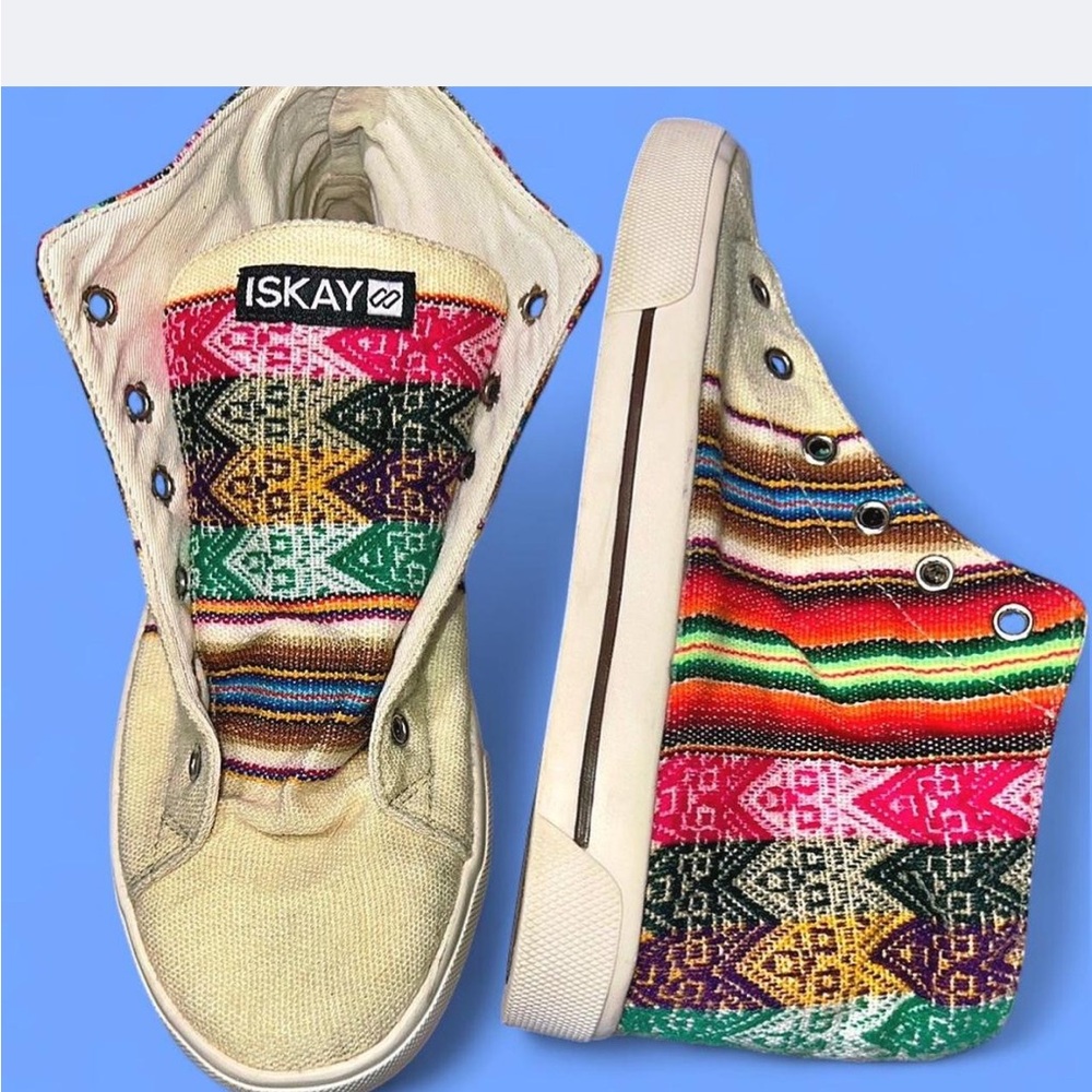 Vibrant ISKAY  Multicolor Women's HIGH TOP Sneakers perfect for summer